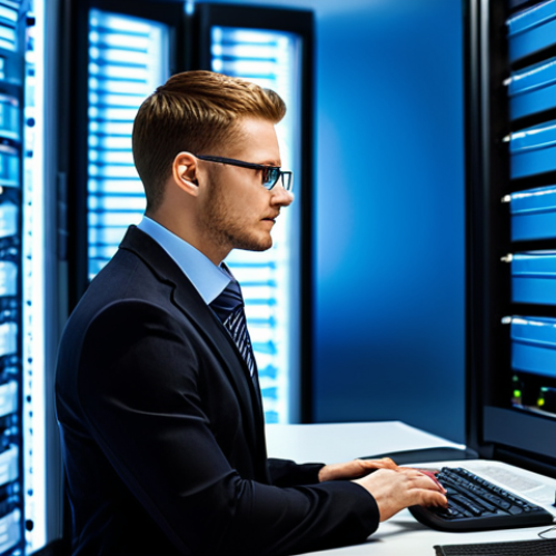 Database Administrator at Work**

"A professional database administrator working in a modern data center, surrounded by servers and monitors displaying database performance metrics, fully clothed in business casual attire, appropriate content, safe for work, perfect anatomy, natural proportions, focus on data analysis and problem-solving, professional lighting, high resolution, family-friendly."

**