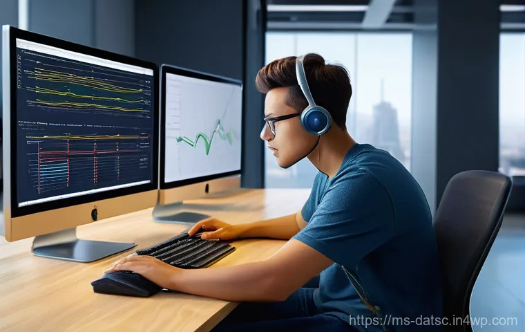 데이터베이스 피크 시간 성능 관리 전략 - **Prompt Title: The Efficient Data Flow**
"A vibrant and dynamic illustration depicting the tran...