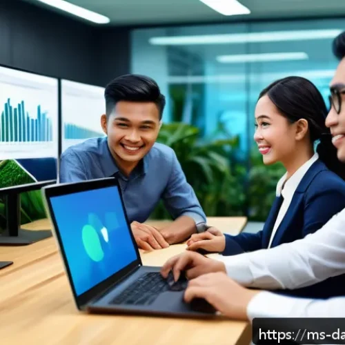 Home 30 데이터 정규화와 비정규화의 장단점 - A modern Malaysian e-commerce office environment showing a diverse team of professionals analyzing l...