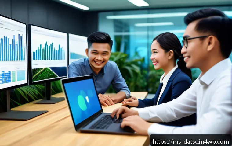 데이터 정규화와 비정규화의 장단점 - A modern Malaysian e-commerce office environment showing a diverse team of professionals analyzing l...